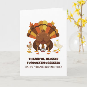 Lustiges Thanksgiving Turducken Karte