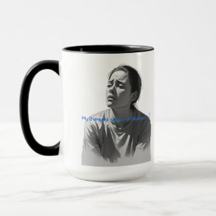 Lustiges Therapie-Zitat - Mein Therapeut sagt, ich Tasse