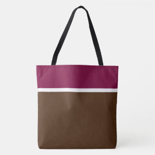 Lustiges Tiefes Himbeer-Oberes-Kokabraun-Farbenblo Tasche
