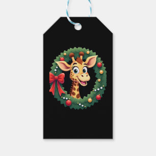Lustiges Tier-Giraffe-Meme-Gesicht Festive Weihnac Geschenkanhänger