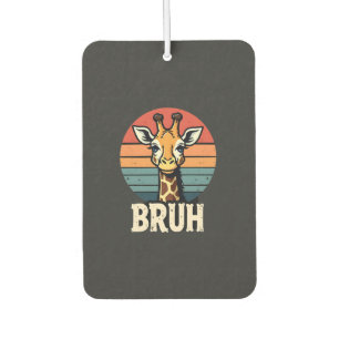 Lustiges Tier-Giraffe-Meme-Gesicht Festliches Xmas Autolufterfrischer