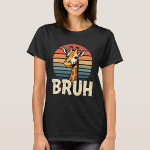 Lustiges Tier-Giraffe-Meme-Gesicht Festliches Xmas T-Shirt