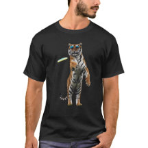 Lustiges Tiger-Disc-Golf-T-Shirt