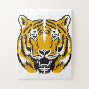 lustiges Tiger-Puzzle für Kinder