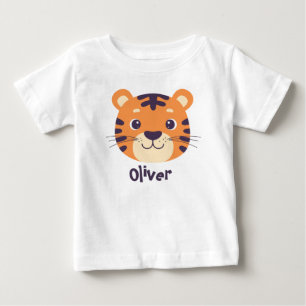 Lustiges Tigergesicht Baby T-shirt