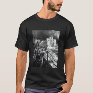 Lustiges Titanic-Eisberg-Erschrocken-Überrascht-Ka T-Shirt