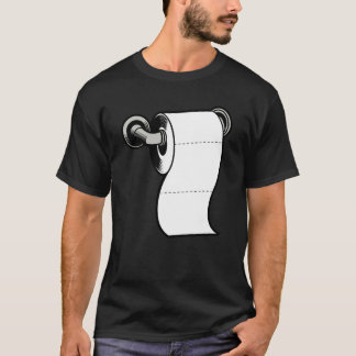 Lustiges Toilettenpapier – Minimalistischer Humor T-Shirt