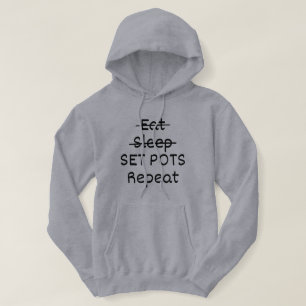 Lustiges Töpfe-Angeln Hoodie