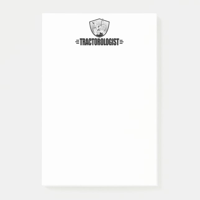 Lustiges Traktor-Laufen Post-it Klebezettel (Vorderseite)