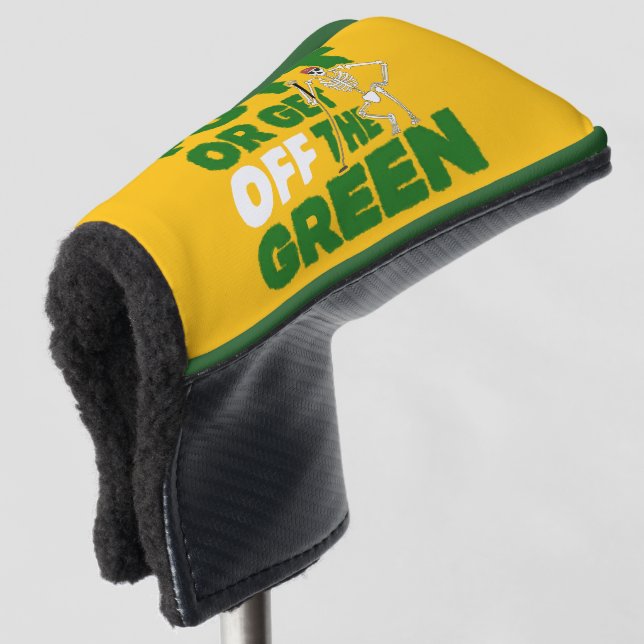 Lustiges Trash-Talk-Putt oder Raus mit dir vom Grü Golf Headcover (3/4 Vorderseite)
