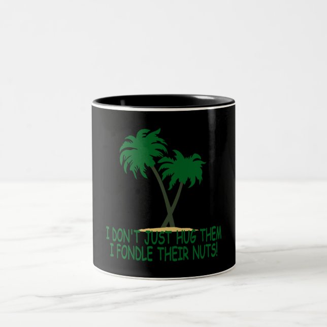 Lustiges treehugger zweifarbige tasse (Mittel)