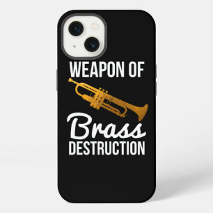Lustiges Trompetenspieler-Geschenk Waffe aus Messi iPhone Hülle