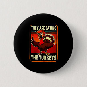 Lustiges Trump Amerikanisches T-Shirt Sie essen Tr Button