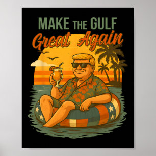 Lustiges Trump-Shirt: Macht den Golf großartig Tru Poster