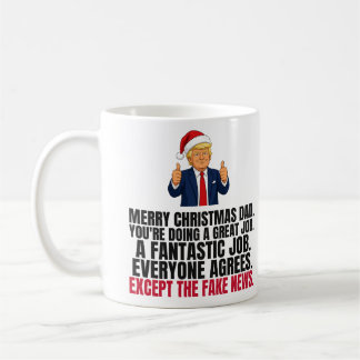 Lustiges Trump-Weihnachtsgeschenk für Papa Kaffeetasse
