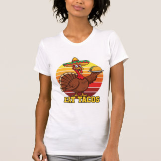 Lustiges Truthahn-Essen-Tacos-Thanksgiving-Shirt M T-Shirt