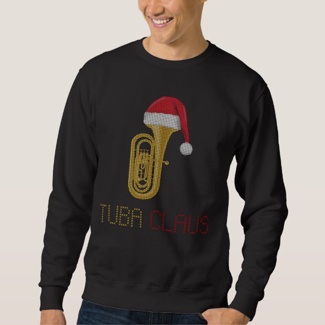 Lustiges Tuba-marschierendes Sweatshirt (Vorderseite)