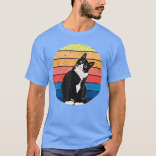 Lustiges Tuedo-Katzengeschenk in Retro-Farben für  T-Shirt