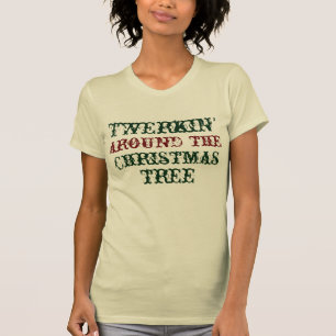 Lustiges twerkin um den Weihnachtsbaum-Hipster T-Shirt
