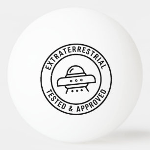 Lustiges UFO-Alien-Außerirdischer Getestet & Zugel Tischtennisball