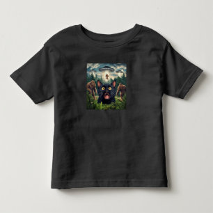Lustiges UFO Bigfoot Katze Selfie Kinder Männer Fr Kleinkind T-shirt