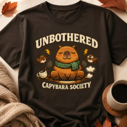 Lustiges Unbothered Capybara-Gesellschaft T-Shirt