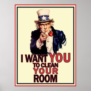 Lustiges Uncle Sam Plakat