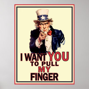 Lustiges Uncle Sam Plakat