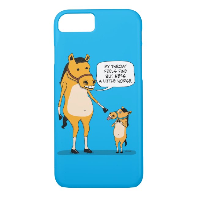 Lustiges und niedliches großes Pferd und kleines Case-Mate iPhone Hülle (Rückseite)