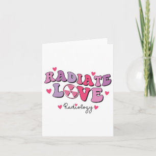 Lustiges Valentins-Paar Radiologie Rad Tech Radiol Karte