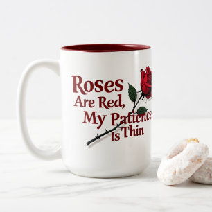 Lustiges Valentinsgeschenk für Kaffeeliebhaber Zweifarbige Tasse