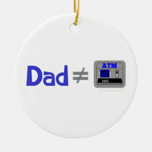 Lustiges Vater nicht gleiches ATM Keramikornament