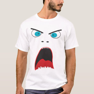 Lustiges verärgertes Gesicht T-Shirt
