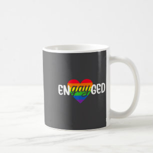 Lustiges verlobtes schwules Paar Verlobungsfeier R Kaffeetasse
