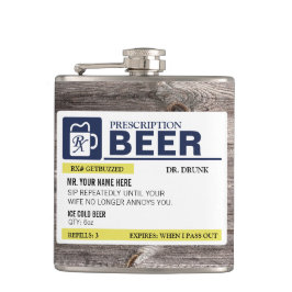 Lustiges Verordnungs-Bier Flachmann