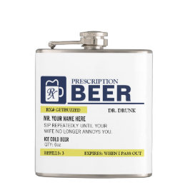 Lustiges Verordnungs-Bier Flachmann