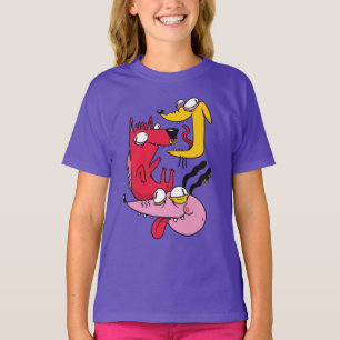 Lustiges verrücktes Hunde-Design T-Shirt