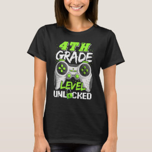 Lustiges Videospiel Zurück zur Schule 4. Klassenst T-Shirt