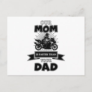 Lustiges Vintage-Geschenk für Motorradfahrer Postkarte