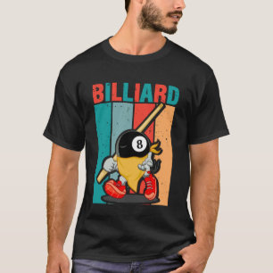 Lustiges Vintage-Pool-Design für Männer Frauen Bil T-Shirt