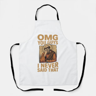 Lustiges Vintage religiöses Facepalm-Zitat-Shirt-D Schürze