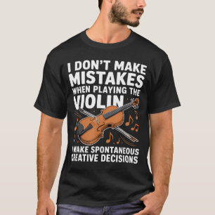 Lustiges Violinendesign für Männer Frauen Orcheste T-Shirt