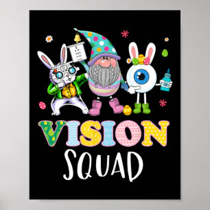 Lustiges Vision Squad Optometrie Optiker Hase Oste Poster