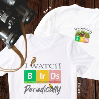 Lustiges Vogelbeobachter-Geschenk Periodensystem-W Tri-Blend Shirt