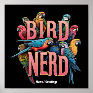 Lustiges Vogelnerd-Design für Vogelbeobachter und Poster