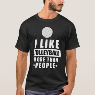 Lustiges Volleyball-Design T-Shirt