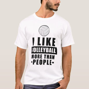 Lustiges Volleyball-Design T-Shirt