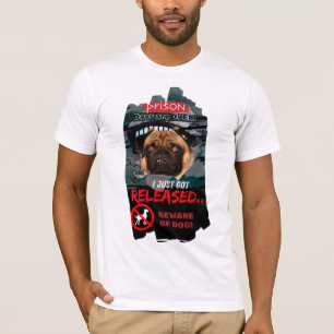 Lustiges Vorsicht-Hund-T-Shirt – Herren-Wachhund-T T-Shirt