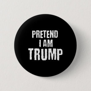 Lustiges vortäuschen ich bin Trump Halloween polit Button
