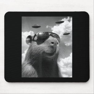 Lustiges Waldmurmeltier-Selfie mit UFO Groundhog D Mousepad